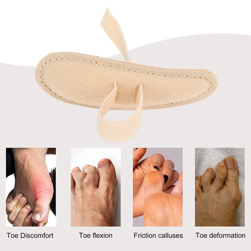 [Australia] - Hammer toe cushion, adjustable toe cushion, adjustable hammer toe splint, toe corrector, correction and straightener for curly, curved claws and hammer toes, (left foot) left foot 