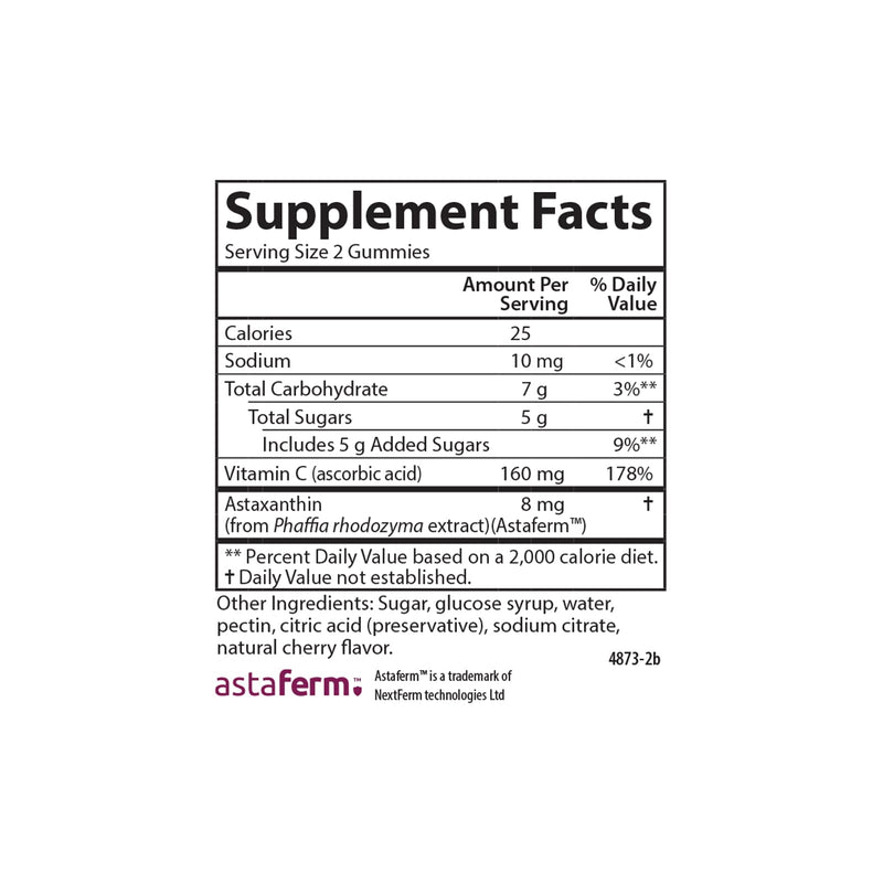 [Australia] - Carlson - Kid's Immune Boost Gummies, Astaxanthin + Vitamin C, Immune Support, Antioxidant, Non-GMO, Cherry Flavor, 46 Vegetarian Gummies 