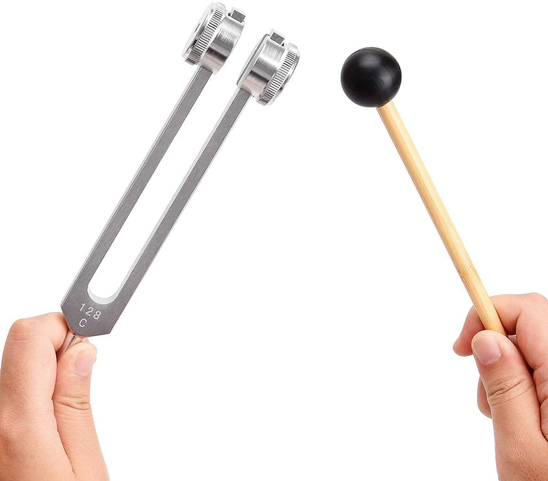 [Australia] - Otto 128 Hz Tuning Fork Medical Weighted Biosonics Tuning Forks for Healing 128 Hertz Sonic Slider Diapason Medical Tuning Fork C128 F Sharp Tuning Fork 128HZ 