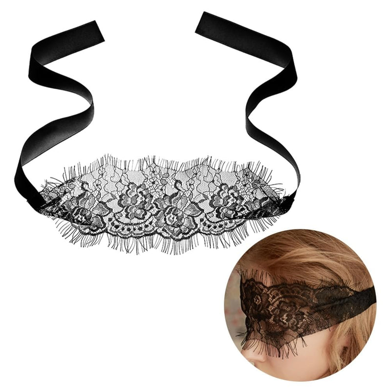 Lace Mask Lace Eye Blinder Black Eyelash Lace Mask Blinder Exotic Party Masks Nightclub Mask Headwear Lace Masquerade Mask for Couple