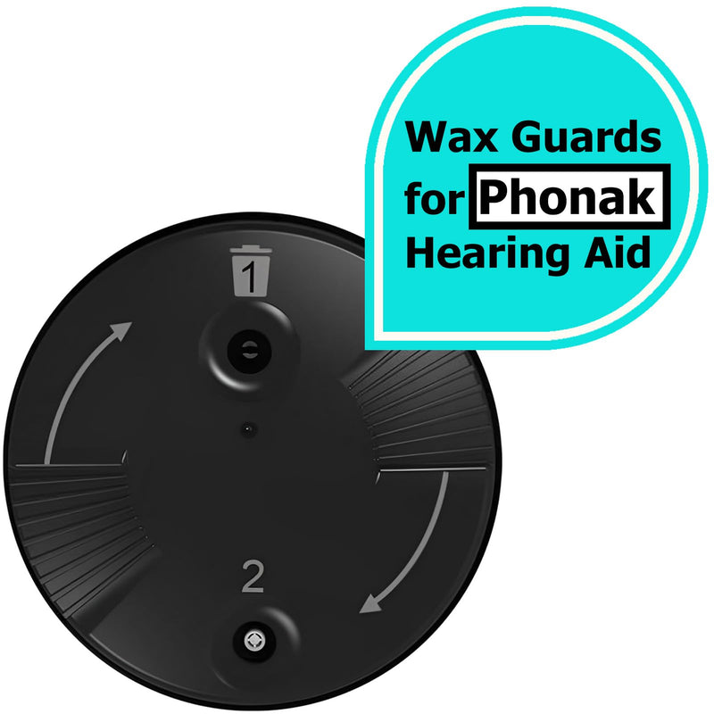 Wax Guards for Phonak Hearing Aid Accessories and Unitron RIC RITE Hearing Aid, Hearing Aid Filters (3 Packs/ 24 Pcs) 3