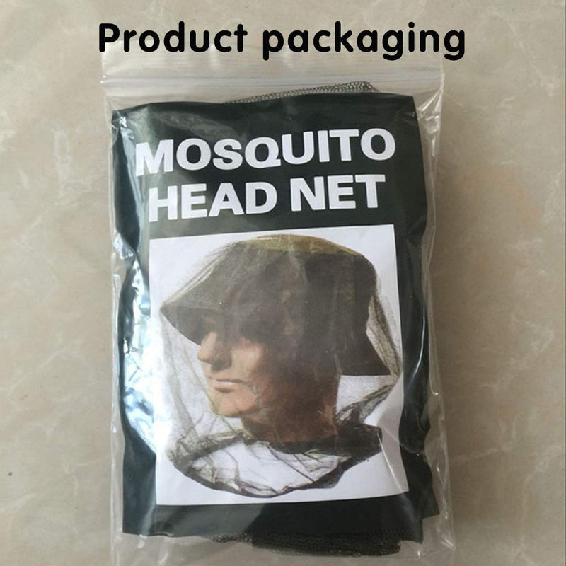 [Australia] - 6Pcs Premium Head Net Face Mesh with Extra Fine Holes, Mosquito Hat Mask Head Cover for Camping Hiking Fishing Protecting from Insect Bug Bee Mosquito Gnats 6pcs 