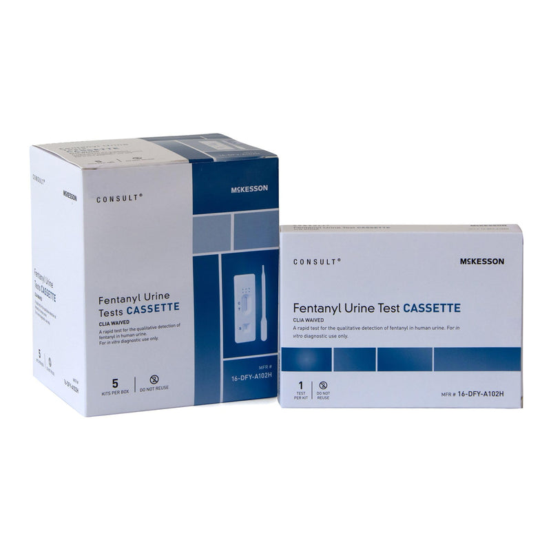 McKesson Fentanyl Urine Test Kit Cassette, 5 Test | One-Step Quick and Accurate Results, Easy-to-Read Cassette, CLIA Waived