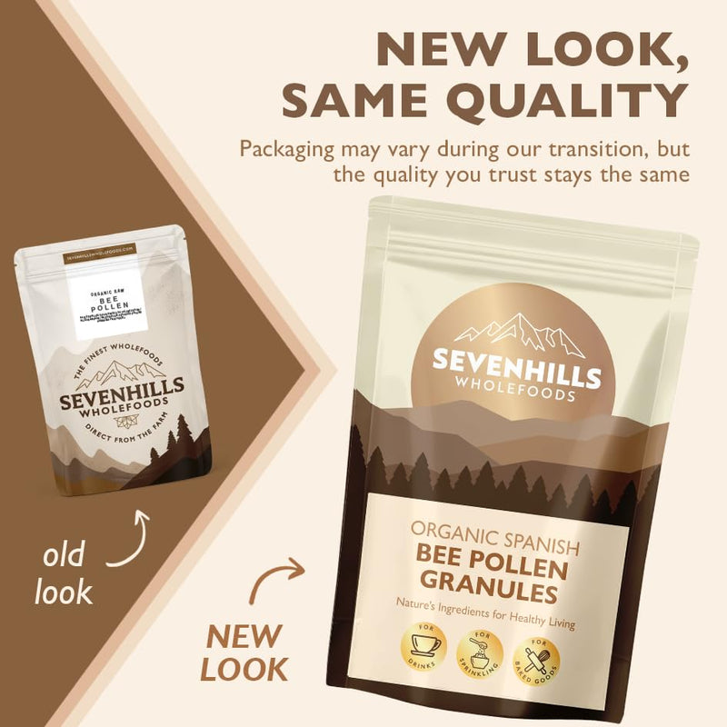 Sevenhills Wholefoods Organic Spanish Bee Pollen Granules 400g, Raw, Ethically Harvested 400 g (Pack of 1)