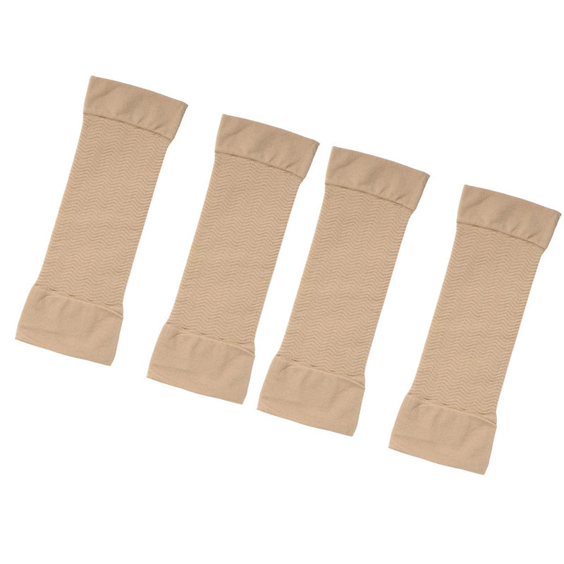 [Australia] - LIOOBO 2 Pairs Compression Arm Sleeves Lymphedema Arm Warmer Shaper Arm Sleeves Arm Socks Arm Cuff Compression Sleeve for Elbow Arm Sleeve 