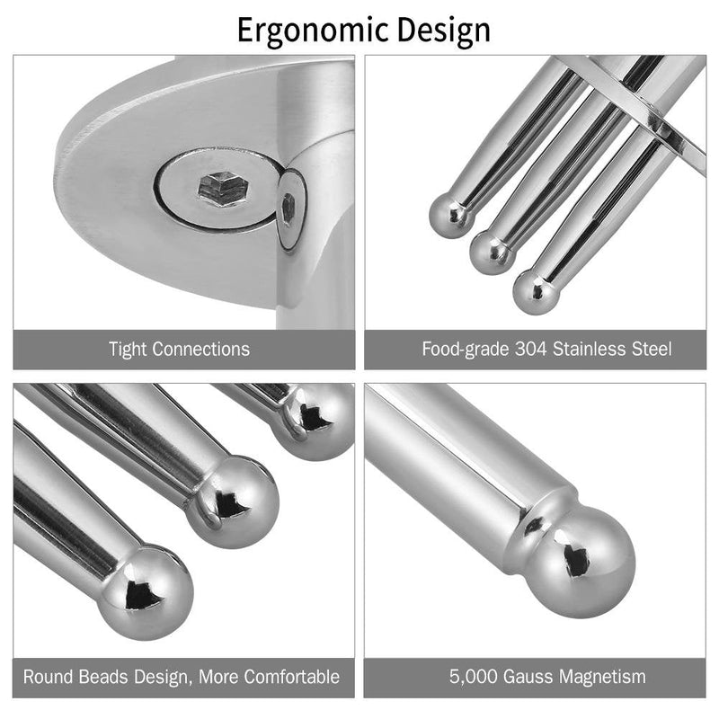 Emotion Code Magnets, 3 Forks Acid Discharge Point Magnetic For Massage(01)