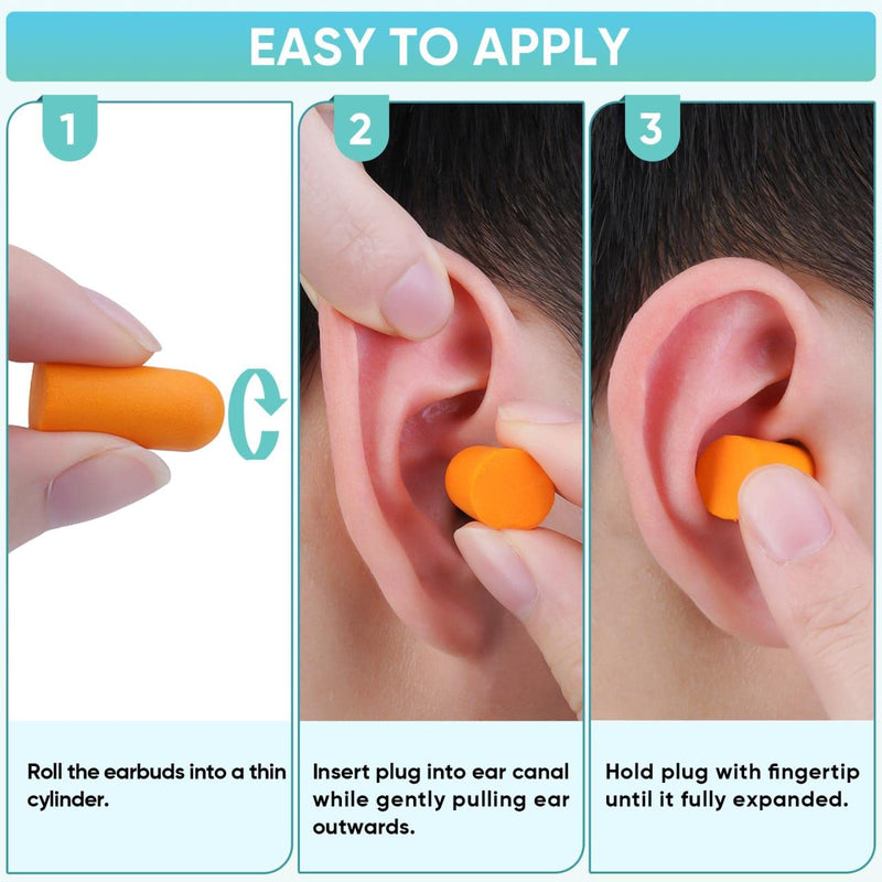 [Australia] - TICONN 200 Pairs Ear Plugs, 32dB Noise Reduction Earplugs for Sleeping Hearing Protection Travel Study Concentration Construction Site (200 Pairs) 0.0 Diopters 0.25 Inches 0.50 Inches 200.0 