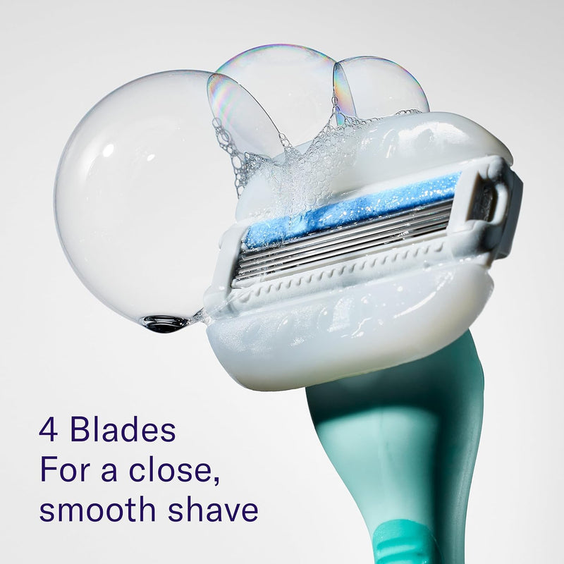 [Australia] - Flamingo Moisture Plus Razor Blades for Women - No Shave Gel Needed - 6 Count - Moisture Plus Razor Blade Refills 