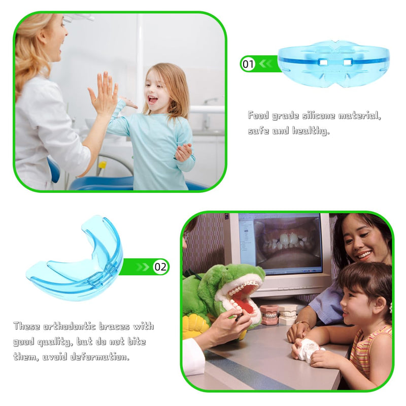 [Australia] - EXCEART Silicone Dientes Orthodontis Mouth Guarsd - Moldable Retainer Teeth Grinding Protection Clenching Bruxism Anti Grinding Dentals Night Sleeping Nighttime Teeth Aligner Protector 