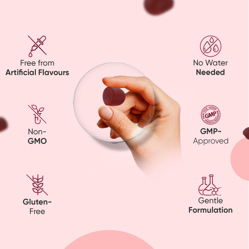 Vitamin B12 Gummies - 120 Gummies - 4 Months Supply - 1000mcg - Tasty, Natural Pomegranate Flavour - 1 per Day - Vegan & Gluten-Free - Methylcobalamin Form for Easy Absorption - B12 Vitamin Supplement