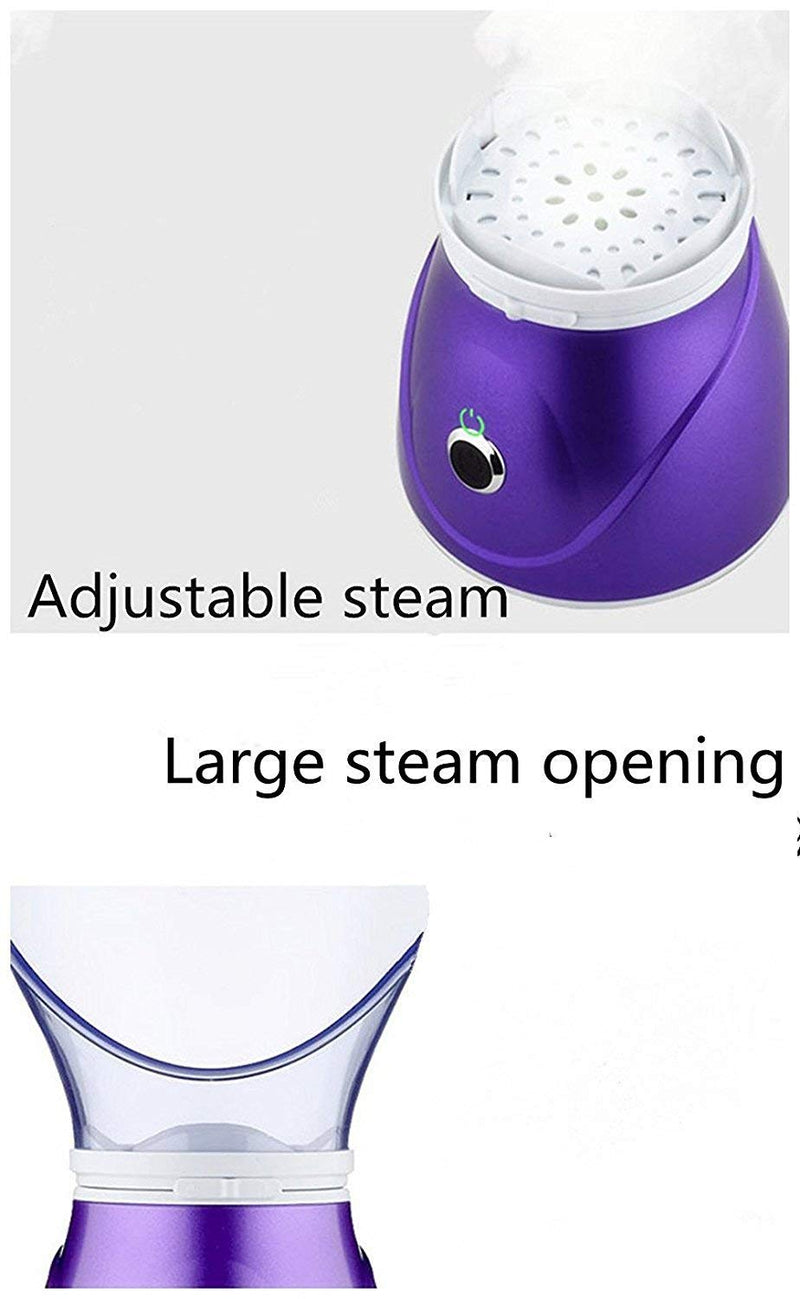 [Australia] - Facial Steamer,Nano Ionic Face Steamer for Home Facial,Face Sauna Spa Sinuses Moisturizing Cleansing Pores for for Women Moisturizing Home SPA 