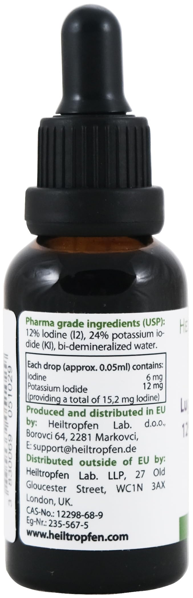 [Australia] - Lugol's iodine solution 12% 30 ml | 12 percent iodine and 24% potassium iodide | Healing Drops® 