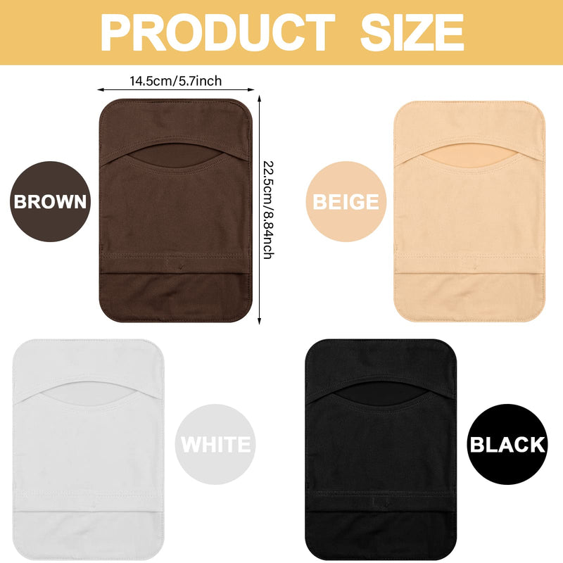 [Australia] - Sosation 8pcs Colostomy Bag Cover Stretchy Lightweight Colostomy Covers Women Ostomy Pouch Covers Ostomy Protective Bag Cover (Black, White, Beige, Brown) 