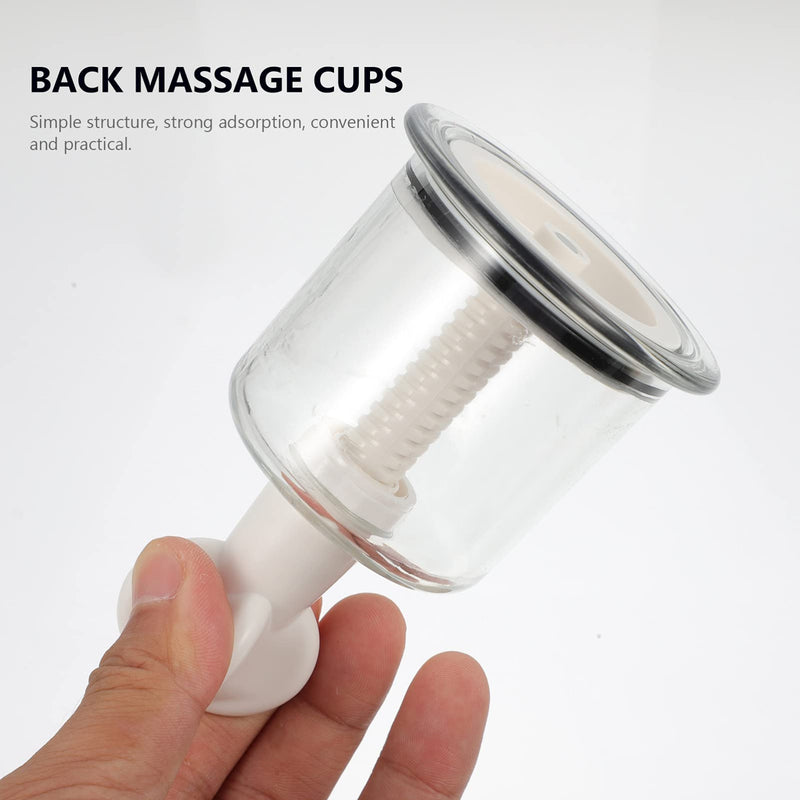 [Australia] - 8Pcs Cupping Device Pump Cupping Cups Chinese Massage Cups Vacuum Body Cupping Vacuum Cup Full Body Suit pro Tools Vacuum Cupping Cups Myofascial to Rotate Hand Twist 11X6.7cm Transparent 
