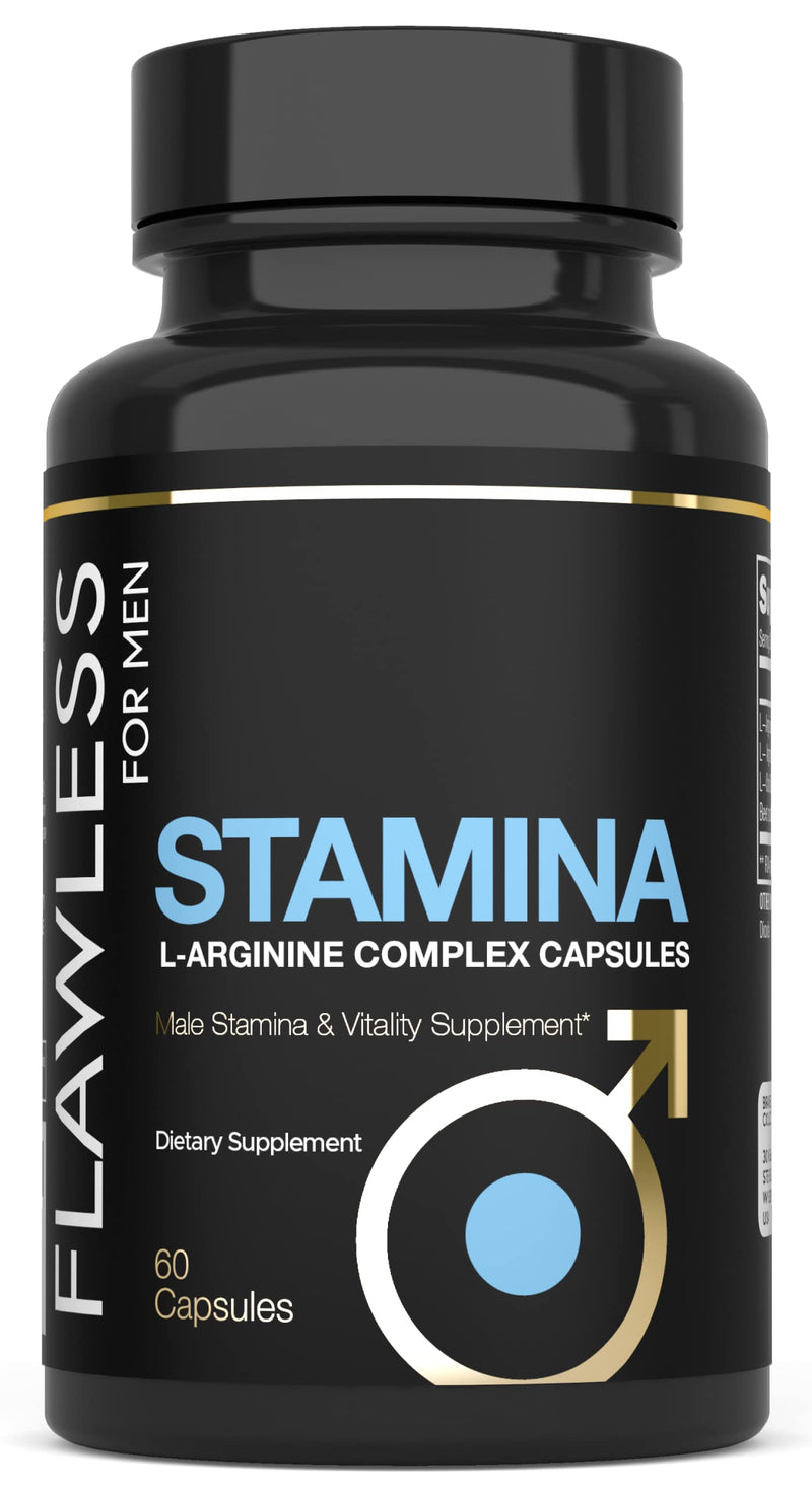 [Australia] - Stamina | L-Arginine, L -Citrulline & Nitric Oxide Supplement for Men | Promotes Male Vitality, Blood Flow and Endurance | 60 Capsules 