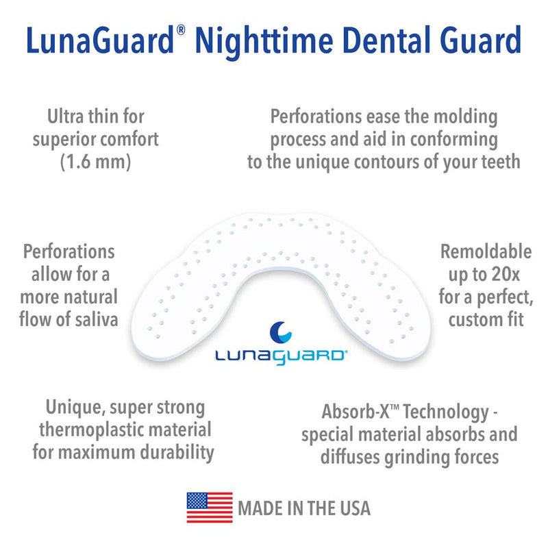 [Australia] - Nighttime Dental Guard – Comfortable Mouth Guard for Bruxism - Custom Fitted Protection for Teeth Grinding and Jaw Clenching Plus Storage Case 