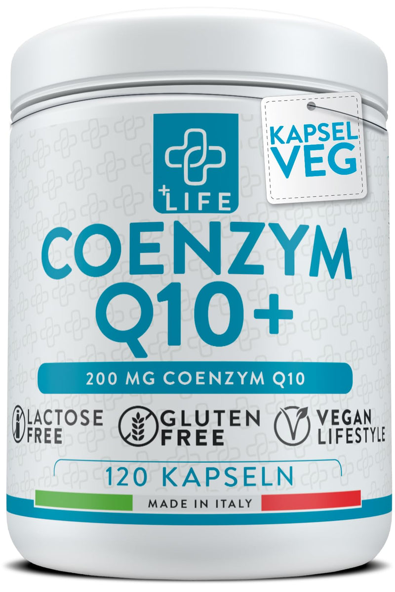 [Australia] - Q10 capsules high dosage 200mg PiuLife® 120 capsule vegan coenzyme q10 high dosage from ubiquinone antioxidant, vegan from fermentation anti-aging 