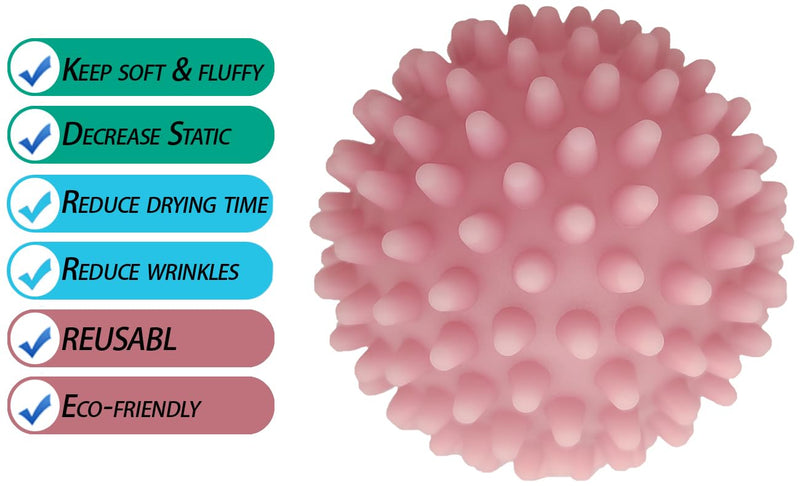 [Australia] - Dryer Balls Laundry Reusable Dryer Balls Anti Static Dryer Drying Balls for Laundry Clothes Fabrics Reduce Wrinkles 2.5 in (Set of 6) (Mix) … Mix 