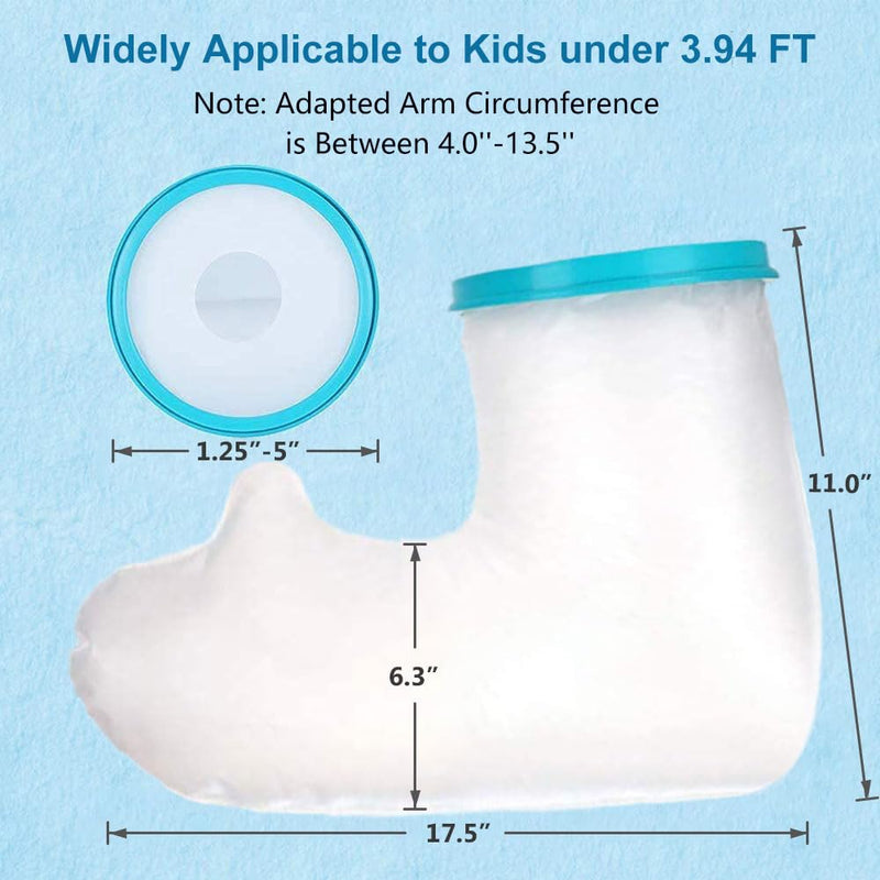 [Australia] - Kids Arm Cast Cover for Shower Bath Teens Waterproof and Watertight Cast Bandage Protector Bag for Broken Surgery Wound Arm, Hands, Wrists,Protector Bag (S-17.5inches) S-17.5 Inch 