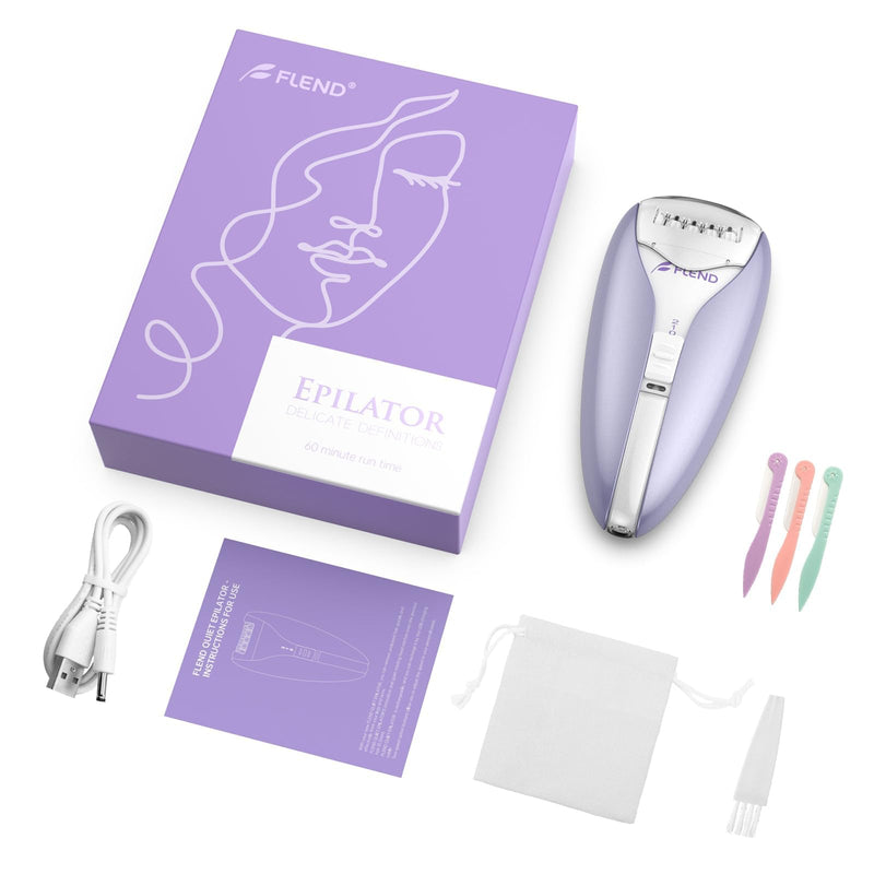 Epilator, Silent Smooth Glide Epilator for Women, 2 Speeds Facial Hair Removal Device with Silent Design, Cordless Rechargeable Hair Removal Epilators for Women Face Legs Bikini Arms Legs