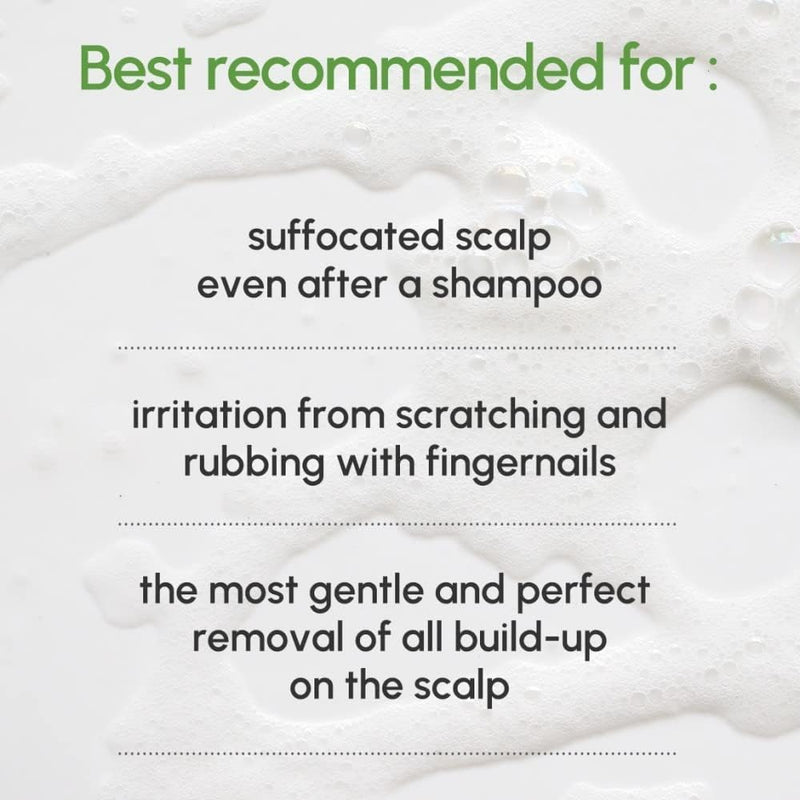 [Australia] - STEAMBASE Perfect Shampoo Brush | Ergonomic Scalp Massager, Scrubber, Exfoliator for Sebum & Dandruff Removal | Soft Silicone Bristles | Dry, Oily, Itchy Scalps, Wet or Dry Hair | White, 1 Count 