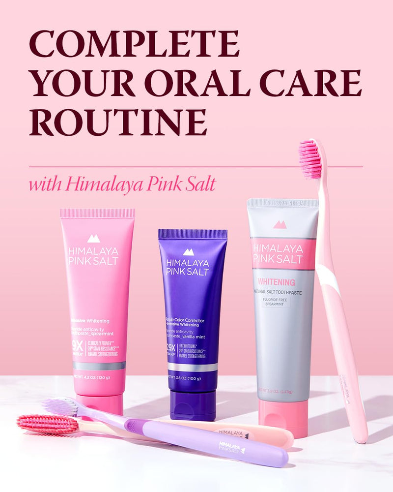 [Australia] - HIMALAYA PINKSALT Natural Whitening Toothpaste - Fluoride Free, Natural Toothpaste for Teeth Whitening, Gum Health Care, Plaque Remover - Spearmint Flavor, 3.9 oz (4 Packs) 3.9 Ounce (Pack of 4) 