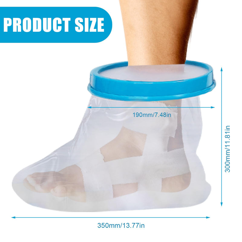 [Australia] - GBKDQQ Plaster protection foot for showering, reusable shower protection, waterproof plaster protection foot for showering, bandage protection for wounds and bandages dry while bathing 
