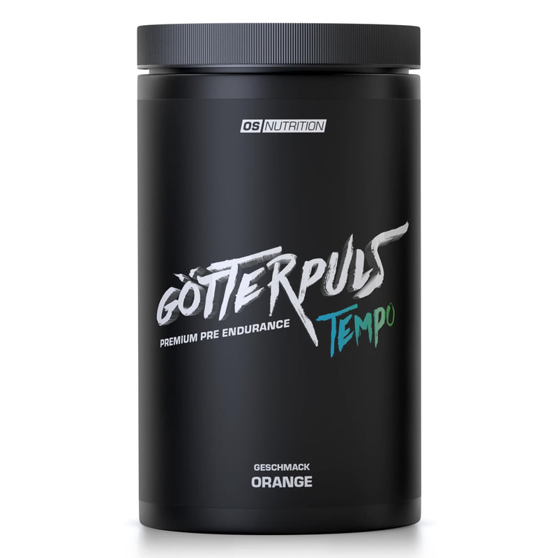 [Australia] - OS NUTRITION Götterpuls Tempo Premium Pre Endurance Drink 560g (Orange) Orange 560g (Pack of 1) 