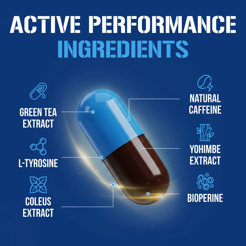 EVL Trans4orm - Thermogenic Fat Burner Support for Men & Women- 60 Servings | Fast Acting Weight Loss Energy and Appetite Support - Green Tea Supplement for Men and Women 120 Count (Pack of 1)