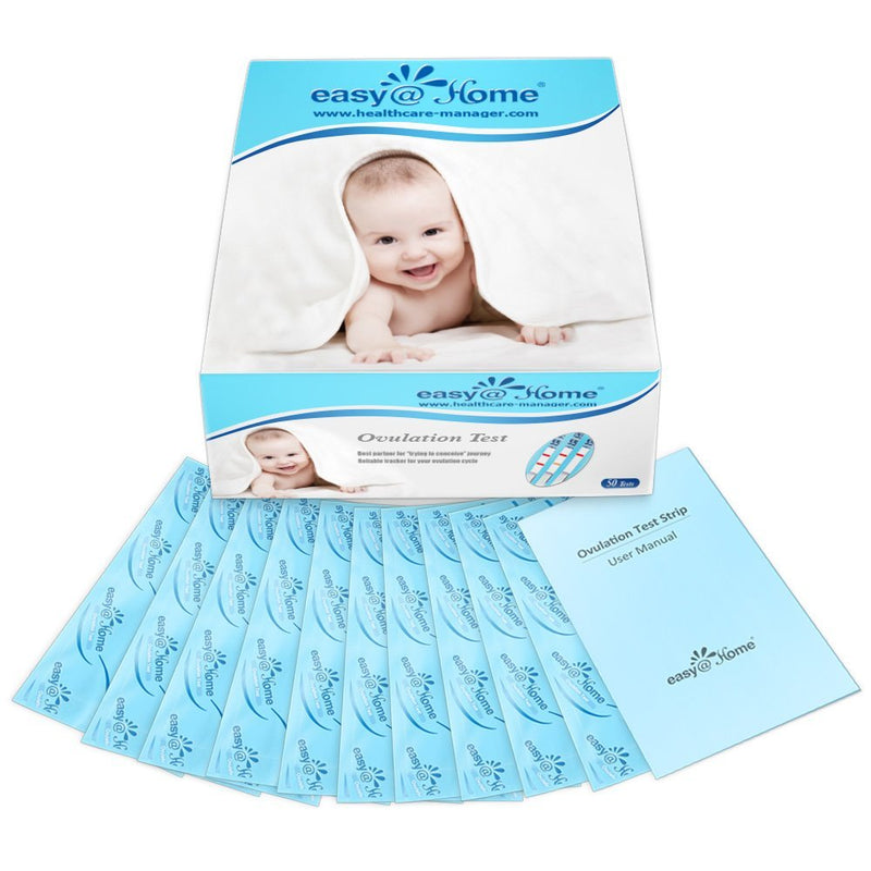 Easy@Home Ovulation Test Kit, 50LH Strips+EBT-300