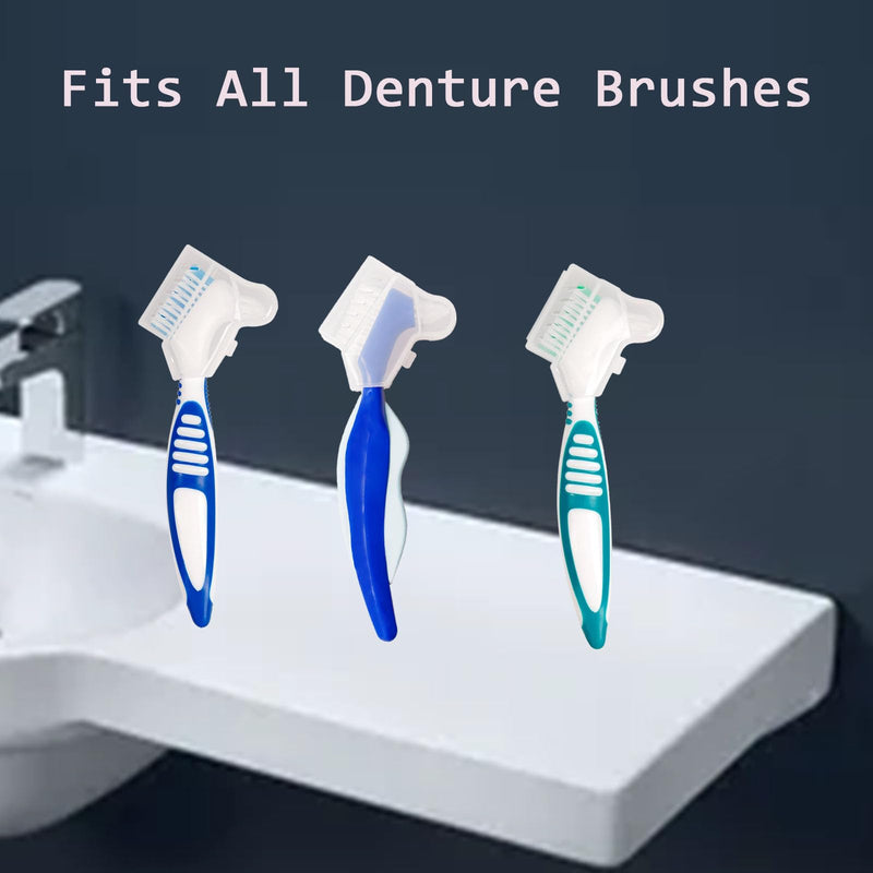 [Australia] - 3 Pcs Denture Brush Cover,Denture Brush Set with Air Vents - Protective Covers for Your Dental Care Accessories Providing Hygienic Protection for Home and Travel Use. 