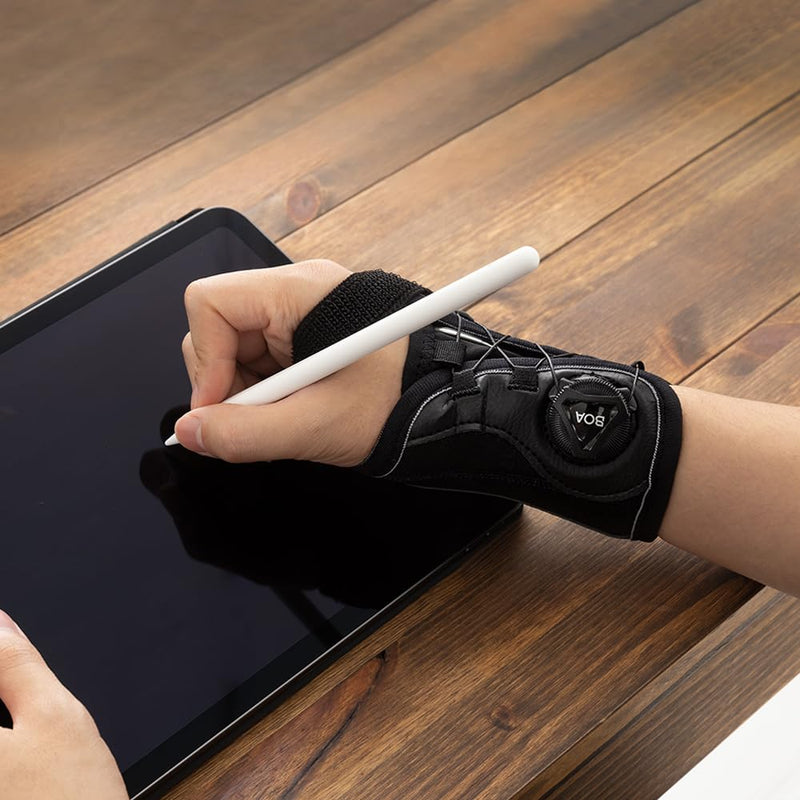 [Australia] - SOZO Boa Micro Adjustable Wrist Brace, Support with Splint for Carpal Tunnel, Tendonitis, Arthritis, Wrist Injury and Pain (Left, Large) Left 