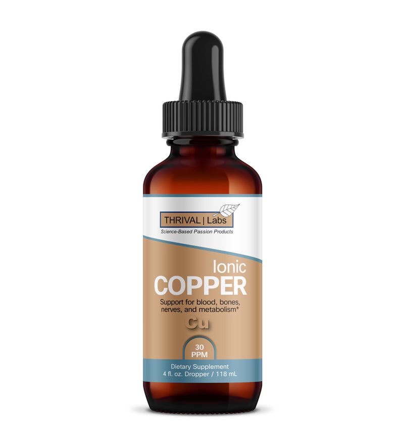 [Australia] - Ionic Colloidal Copper Liquid (30 PPM) | Mental Clarity & Nerve Function | Hair, Skin, Nails & Collagen | Red Blood Cells & Energy Production | Cholesterol Levels & Blood Pressure (4oz Dropper) 4 Fl Oz (Pack of 1) 