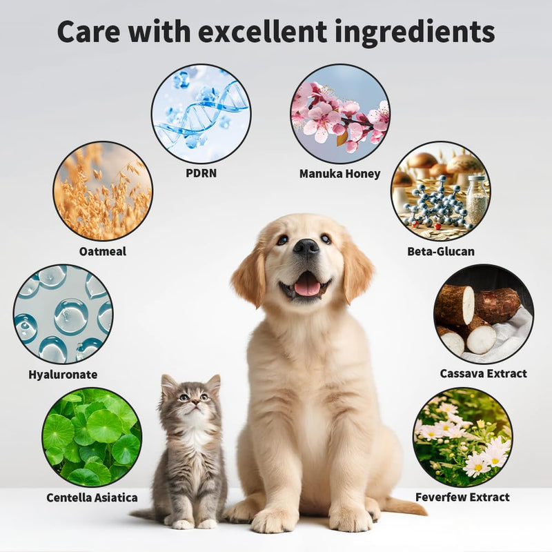 D-Station PDRN Premium Abdomen and Bottom Paw Balm Essence - Hydrates, Protects, and Soothes Dry, Cracked Paws, Rough Skin, and Calluses for Dogs and Cats. It is Gentle and Non-irritating. 2.87 oz - PawsPlanet Australia