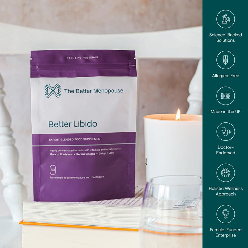 Better Libido Hormonal Support Supplement for Women | Energy, Vitality and Desire Support for Perimenopause & Menopause | One Month Supply Better Libido