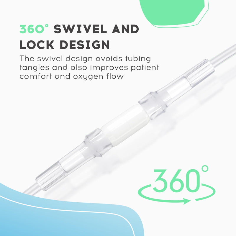 [Australia] - Oxygen Tubing Swivel Connectors ‚Äì 10-Pack Leak-Proof 360-Degree Rotatable Oxygen Tube Connectors, Oxygen Connector Avoid Tangles 10 pack 