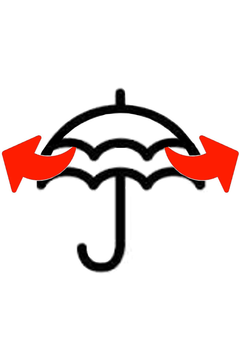Extra Strong - Windproof Large Heavy Duty Umbrella for Rain and Wind Strong | Vented Double Canopy - Auto - Solid Wood Hook Handle - Golf - Black