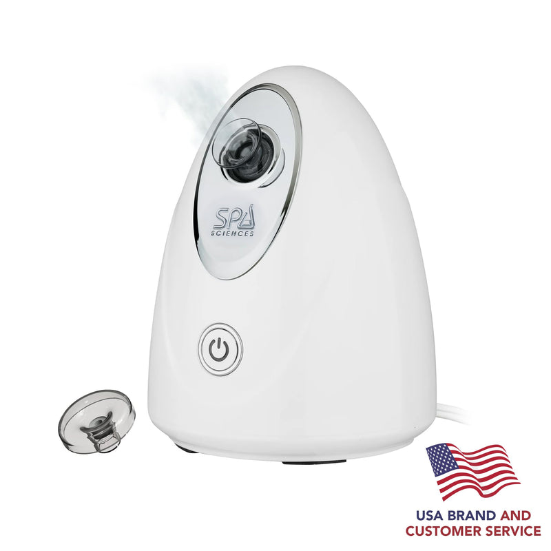 [Australia] - Spa Sciences - CIRRA - Nano Ionic Facial Steamer with UVC Sanitizing Protection, Aromatherapy Function, Detox Pores, and Boost Circulation - Includes an Essential Oil Basket 