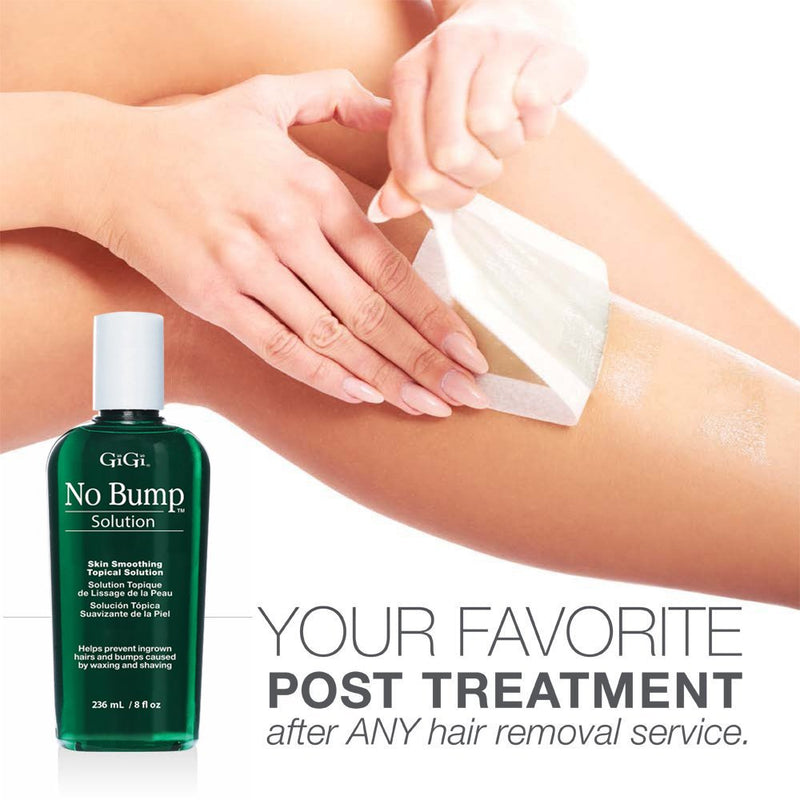 [Australia] - GiGi No Bump Solution - Ingrown Hair Treatment & Skin Smoothing for After Shave Waxing, Prevents Razor Bumps & Post-Waxing Irritation, 8 fl oz 8 Fl Oz (Pack of 1) Topical Solution 