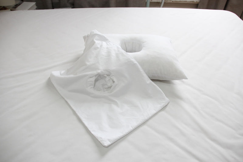 [Australia] - Ear Pillow Designed for Sleeping Comfort with Sore Ear Relief | Specialized for Ear Piercings | Memory Foam Pillow Tailored Chondrodermatitis CNH | Side Sleepers Piercings (White/Cotton, 3 Piece Set) White/Cotton 