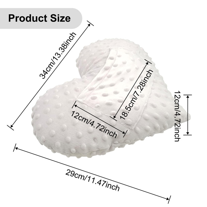 [Australia] - Heart Surgery Pillow for Open Heart Surgery,Chest Pillow with Pocket, Surgery Recovery Gifts for Patients Minky Dot (Grey) Grey 