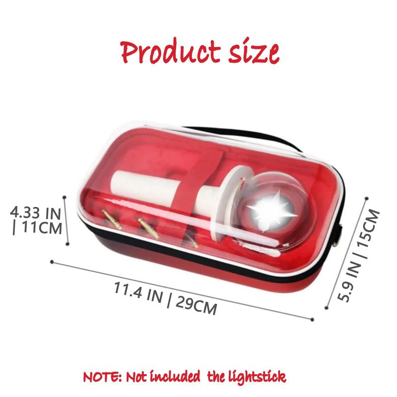 Case for Strays Lightstick - Clear Travel Carrying Storage Bag Holder for Ver.1 / Ver.2 Light Stick - Crossbody Protective Cover Merch for K-pop Fans Gift (Red) Red