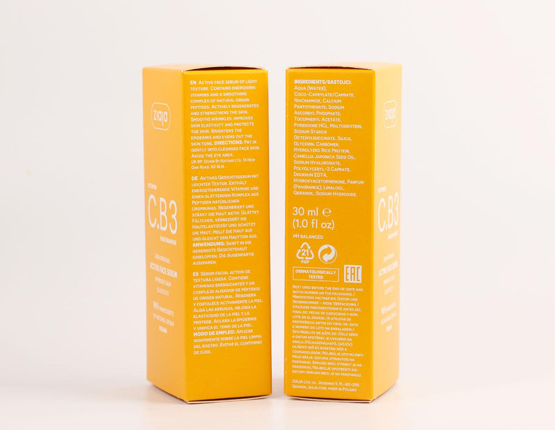 Ziaja Vitamin C.B3 NIACINAMIDE - Active Face Serum