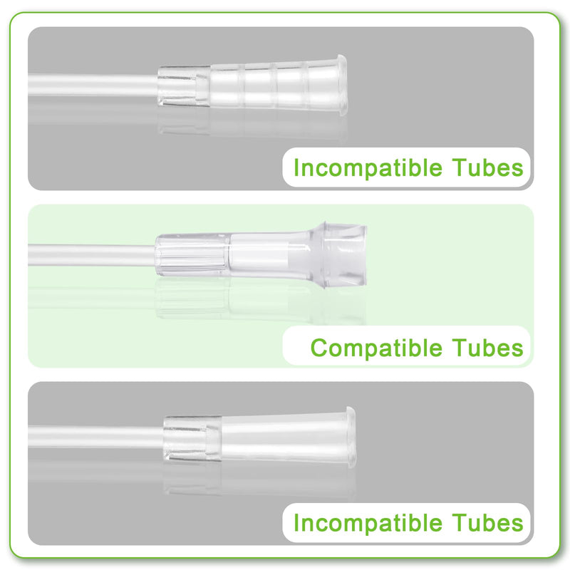 [Australia] - 10 Packs Oxygen Tubing Swivel Connector for Oxygen Tubing - Oxygen Cannula Connector, Avoid Tangling of Tube (Male to Male) 