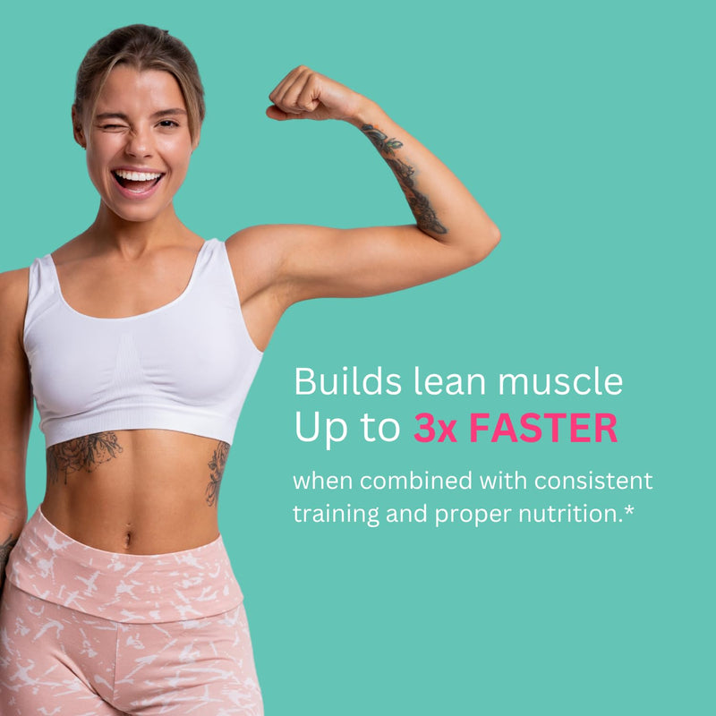 Creatine Gummies for Women – 5g Creatine Monohydrate per Serving | Build Strength, Glute Gains & Lean Muscle | with Collagen, Biotin & Hyaluronic Acid | Vegan, Sugar-Free. 90 Gummies
