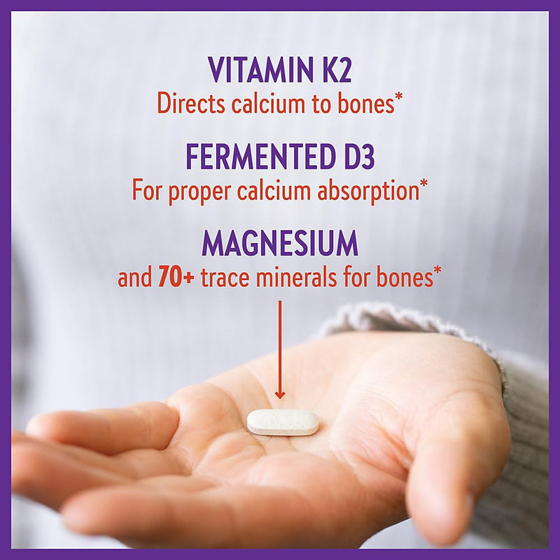 New Chapter Calcium Supplement â€“ Bone Strength Organic Plant Calcium with Vitamin K2 + D3 + Magnesium, Vegetarian, Gluten Free - 120 count (40 day supply)