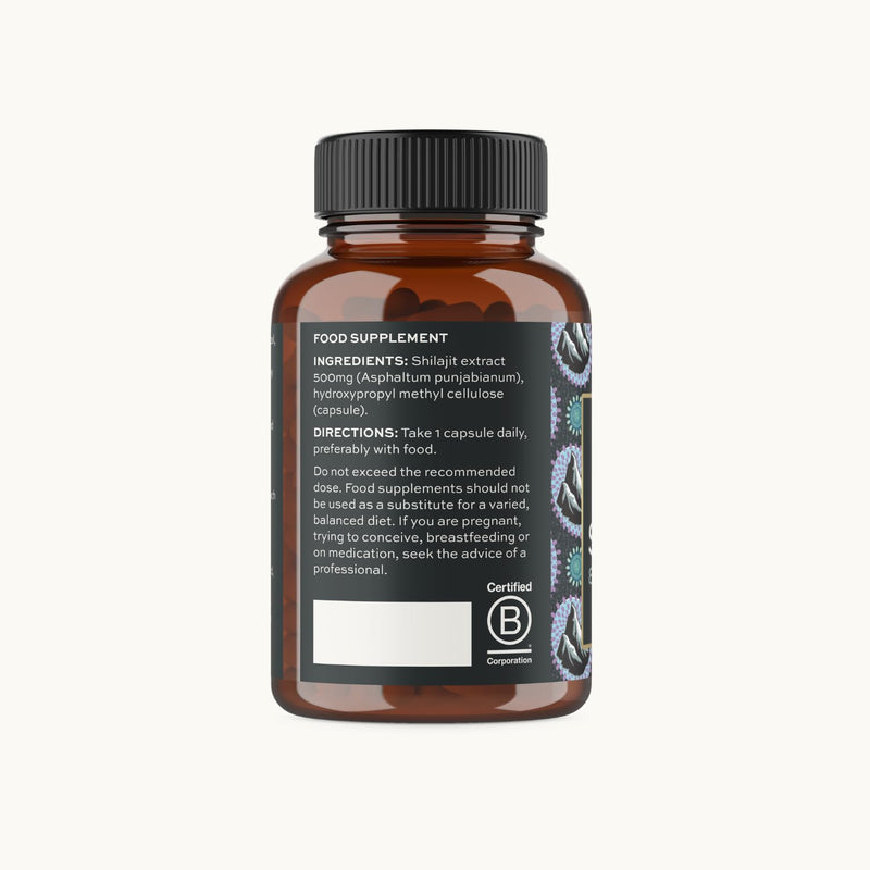 Aduna Himalayan Shilajit Capsules 500mg | 80% Fulvic Acid Pure Shilajit Extract | Energy, Vitality, Cognitive & Sexual Function Support | Natural Ayurvedic Supplement | 60 Vegan Capsules (60 Days)