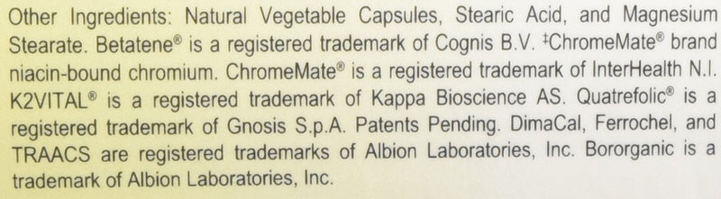Ortho Molecular Products Alpha Base Capsules with Iron, 240 Count