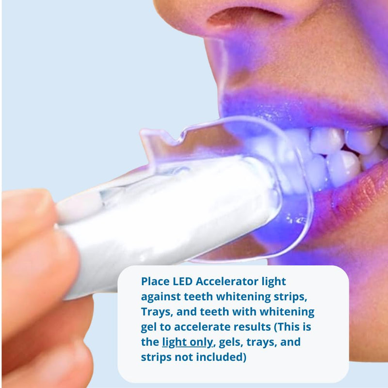 [Australia] - Teeth Whitening Accelerator Light, 5X More Powerful Blue LED Whiten Teeth Faster with Teeth Whitener Pen or Strips. Replacement Light Only 
