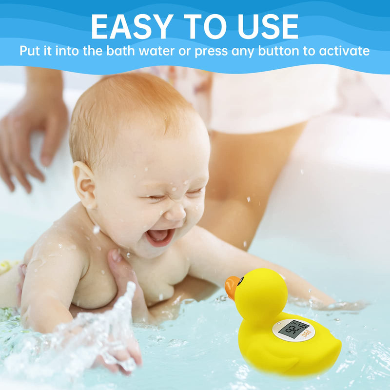 [Australia] - B&H Duck Baby Bath Thermometer, Digtal Tub Thermometer for Accurately Measuring Baby's Water Temperature, BPA Free, Toddlers Safety Floating Toy 